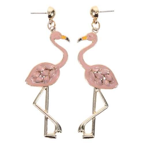 Yardenfun Flamingo Ohrringe Damen Baumelnd Attraktiver Ohrschmuck Leicht Hautfreundlich für Partys Hochzeit für Frauen und Mädchen Zufällige Farbe Zufällige Farbe von Yardenfun