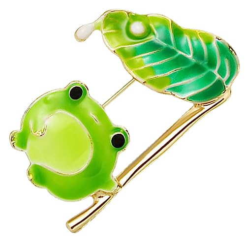 Yardenfun Brosche Frosch Kleidung Dekorative Revers Pin Schal Pin Metall Broschen Für Hut Schal Rucksacknadel Tiernadel Froschnadel von Yardenfun