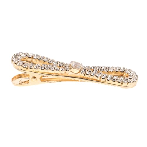 Yardenfun Strass-haarspangen Bogen Bling Haarspange Snap Haarspangen Strass Entenschnabel-haarspangen Ausgefallene Haarschmuck von Yardenfun