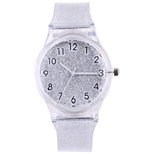 Yardenfun Glitzernde Kinderuhr Silikon Einzigartige Armbanduhr für Jungen und Mädchen mit Verstellbarem Band für Täglichen Gebrauch und Spielvergnügen von Yardenfun