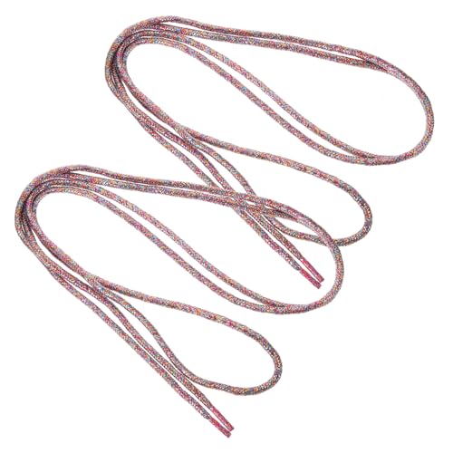 Yardenfun Glitzernde Runde Schnürsenkel Passend für Sneaker Sportschuhe Freizeitschuhe Glänzende Schuhbänder Vielseitig Einsetzbar für Damen und Herren Einfache Handhabung von Yardenfun