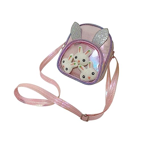 Yardenfun Glitzernde Schultasche Für Junge Mädchen Cartoon Design Tasche Aus Pu-Material Einzelne Schultertasche Mit Glatter Oberfläche Für Mädchen Für Strand Party Reisen Und Alltag von Yardenfun