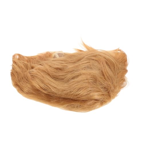 Yardenfun Goldene Kurze Herrenperücke Synthetisches Haar Atmungsaktiv Realistisch für Kostümspiele Halloween Partys und Cosplay Geeignet von Yardenfun