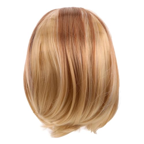 Yardenfun Gradient Kurzhaarperücke für Frauen Mittellang Gerade Mittiger Scheitel Synthetisch Natürliches Finish Highlight Stil Vielseitig für Cosplay Kostümpartys Alltag Geeignet von Yardenfun