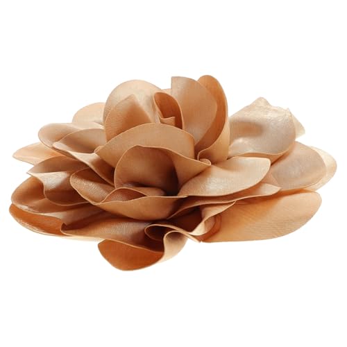 Yardenfun Große Handgefertigte Blumenbrosche Damen Anstecknadel aus Stoff Extravaganter Blütenanhänger Vielseitiges Modeaccessoire für Kleider Anzüge Tanzkleider von Yardenfun