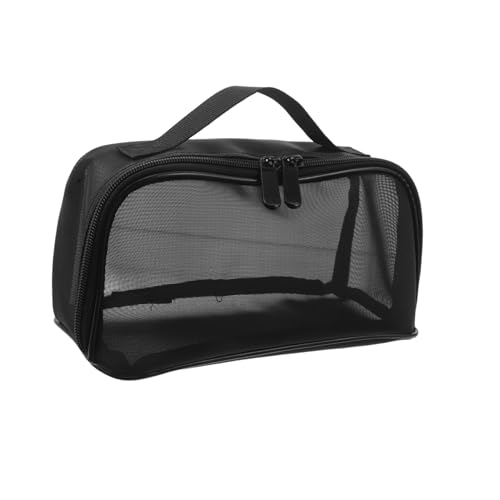 Yardenfun Netz-Make-up-Tasche Mit Großem Fassungsvermögen Transparentem Netzgewebe Tragegriff Und Reißverschluss Reise-Make-up-Tasche Für Damen von Yardenfun