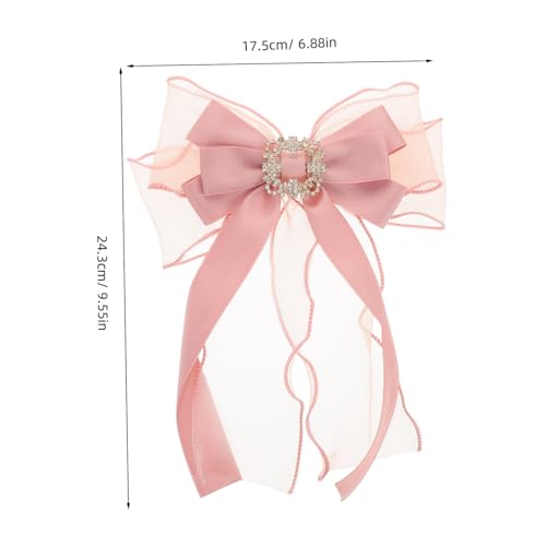 Yardenfun Große Schleifenbrosche Damen Oversized Bowknot Brosche Kristallbrosche für Kleidung und Accessoires Modisches Statement für Frauen Mädchen Party Hochzeit Weihnachten von Yardenfun