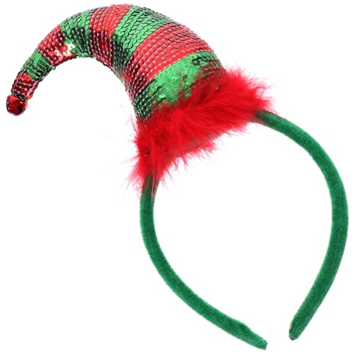 Yardenfun Weihnachten Dekorative Stirnband Pailletten Santa Hut Kopfstück Für Erwachsene Cosplay von Yardenfun