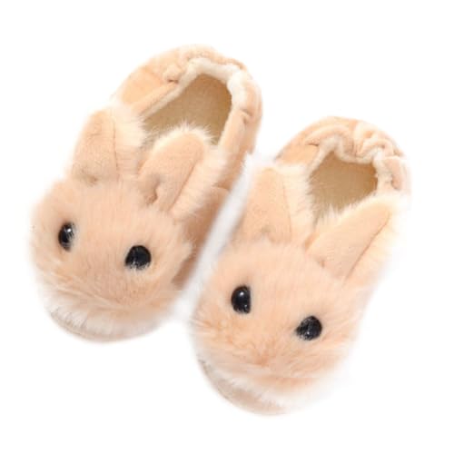 Yardenfun Hausschuhe mit Hasenmotiv Warme Rutschfeste Baumwollpantoffeln Weiche Kuschelige Winterpantoffeln für Mädchen und Jungen Schutz vor Kälte und Frost Geschenkidee von Yardenfun