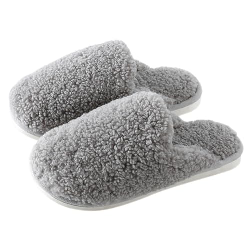 Yardenfun Herren Hausschuhe Warm Gefüttert Plüsch Slipper Rutschfest Atmungsaktiv Komfortabel Bequeme Home Schuhe von Yardenfun