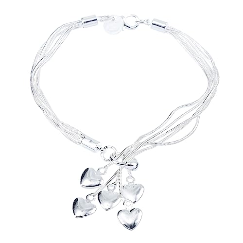 Yardenfun Herzanhänger Handkette Armband für Frauen Handgelenksdekoration Perfektes für Valentinstag Geburtstage Besondere Anlässe Yardenfun Herzanhänger Handkette Armband für Frauen Handgelenksdekoration Perfektes für Valentinstag Geburtstage Besondere Anlässe von Yardenfun