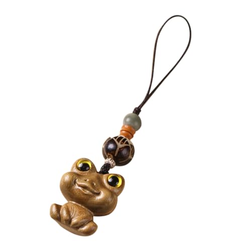 Yardenfun Holz Tier Schlüsselanhänger Charm Süßes Frosch Design Grünem Sandelholz für Taschen Rucksäcke Schlüsselbund Glücksbringer Geschenkidee Yardenfun Holz Tier Schlüsselanhänger Charm Süßes Frosch Design Grünem Sandelholz für Taschen Rucksäcke Schlüsselbund Glücksbringer Geschenkidee von Yardenfun
