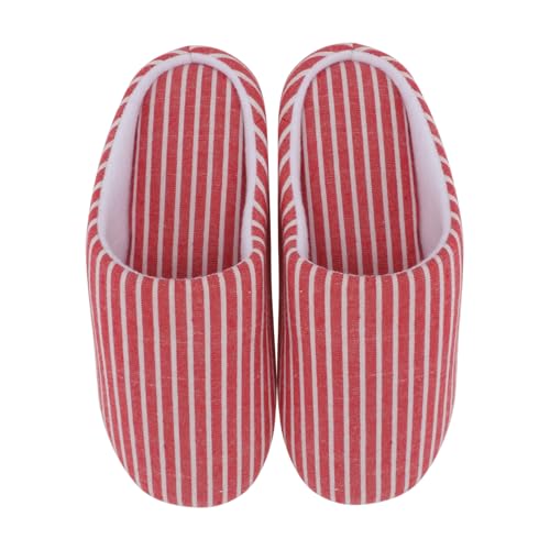 Yardenfun Japanische Baumwoll Hausschuhe Leicht und Flauschig Warme Damen Herren Slipper mit Weichem Atmungsaktivem Rutschfeste Indoor Pantoffeln für Herbst Winter Geeignet von Yardenfun