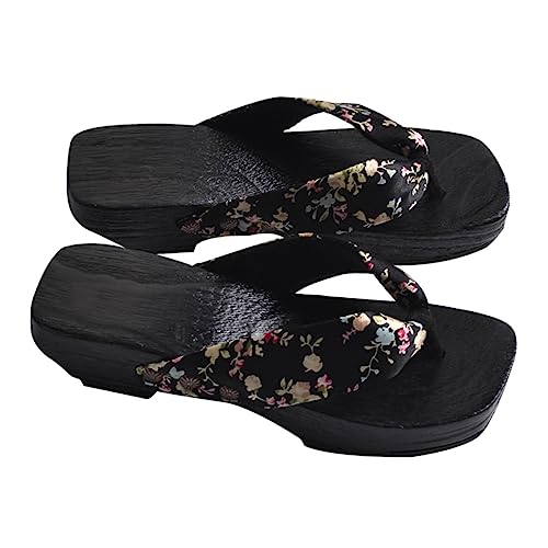 Yardenfun Japanische Clogs Damen Sommer Holzschuhe Atmungsaktiv Rutschfest Bequeme Sandalen mit Premium Laufsohle und Modischem Design für Alltag und Strand von Yardenfun