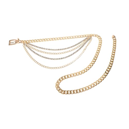 Yardenfun Taillenkette Für Kleider Taillengürtel Mit Strass Verstellbarer Bauchketten-gürtel Für Frauen Kettengürtel Zur Dekoration Für Besondere Anlässe von Yardenfun