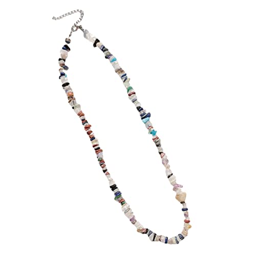 Yardenfun Halskette Mit Schlüsselbeinanhänger Tragbare Damen-halskette Aus Kies Partygeschenk-halskette Für Frauen -halsketten Mit Anhänger von Yardenfun