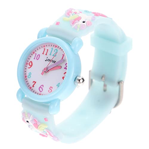 Yardenfun Kinderuhr Einhornband 3D Cartoon Armbanduhr für Mädchen Verstellbares Design für Kinder zu Weihnachten und Geburtstagen von Yardenfun