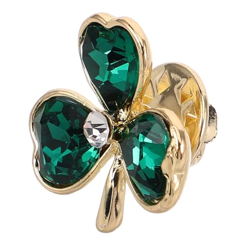 Yardenfun Kleeblatt Brosche Grün Emaille Anstecknadel Schmuck mit Shamrock Strickjacken Sicherheitsnadel für Damen Vielseitiger Modeclip für Festliche und Alltagskleidung von Yardenfun