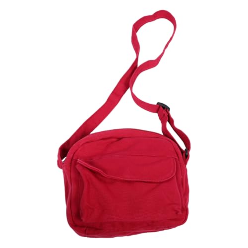 Yardenfun Kleine Canvas-umhängetasche Damen Verstellbarer Schultergurt Leichte Mini Crossbody Tasche für Handy und Essentials Robuste Reise Geldbörse mit Charmantem Design von Yardenfun