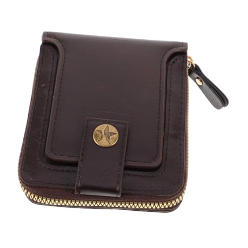Yardenfun Kompakte Multifunktionale Brieftasche mit Reißverschluss Stilvolles Bifold Design für Reisen Täglichen Gebrauch Langlebige Handwerkskunst Eleganter Vintage von Yardenfun