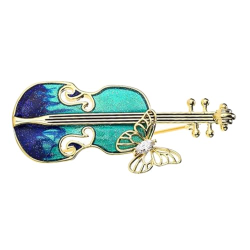Yardenfun Kostümbrosche Instrument Hut Reversnadel Frauen Brosche Anzugzubehör n und Anstecknadeln für Damen Pin für Frauen Musikalische Dame Legierung von Yardenfun