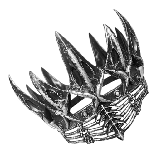 Yardenfun Cosplay Krone Für Männer Gothic Halloween Man X Kopfbedeckung Silber Dekoratives Party Accessoire von Yardenfun