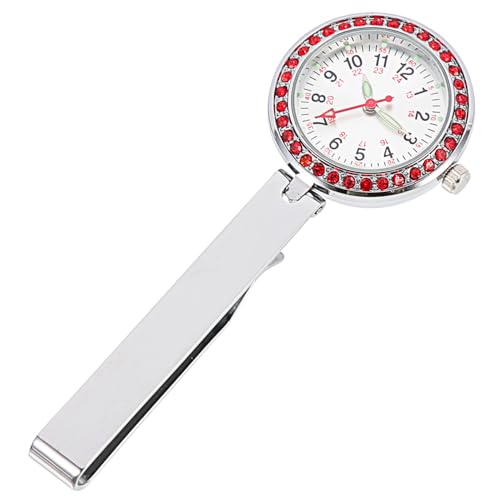 Yardenfun Krankenschwesteruhr Clip On Digitale Taschenuhr Hängeuhr mit Leuchtenden Zeigern Kompakte Medizinische Uhr für Pflegekräfte Leicht und Tragbar für Einsatz im Gesundheitswesen von Yardenfun