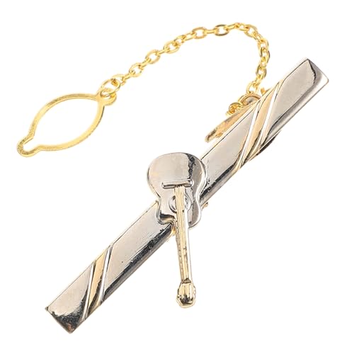 Yardenfun Gitarren-krawattenklammer Für Männer Kupfer-krawattenklammer Mit Musiknoten-design Kostümzubehör Für Partys Geschenkidee von Yardenfun