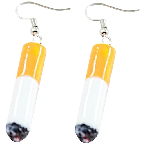Yardenfun Kreative Zigarettenkippen Ohrringe Damen Leichte Tropfen Ohrschmuck Modisch Für Party Alltag von Yardenfun