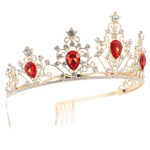 Yardenfun Krone Haarschmuck Tiara Stirnband Kronen Und Tiaras Geburtstagsaccessoires Für Frauen Tiara Für Frauen Hochzeitsaccessoires Kronen Für Frauen Hochzeitstiaras Für Die von Yardenfun