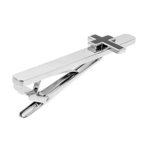 Yardenfun Kupfer Krawattenklammer mit Kreuzmotiv Minimalistisches Design Leichter und Robuster Herren Tie Clip Stilvolle Necktie Bar für Hochzeit Business und Formelle Anlässe von Yardenfun