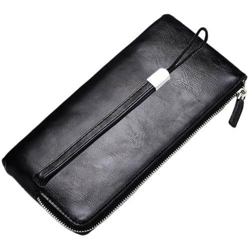 Yardenfun Portemonnaie Für Herren Mit Reißverschluss Tragbare Brieftasche Aus Multifunktionale Geldbörse Mit Kartenetui Praktische Aufbewahrungstasche Für Münzen Und Scheine von Yardenfun