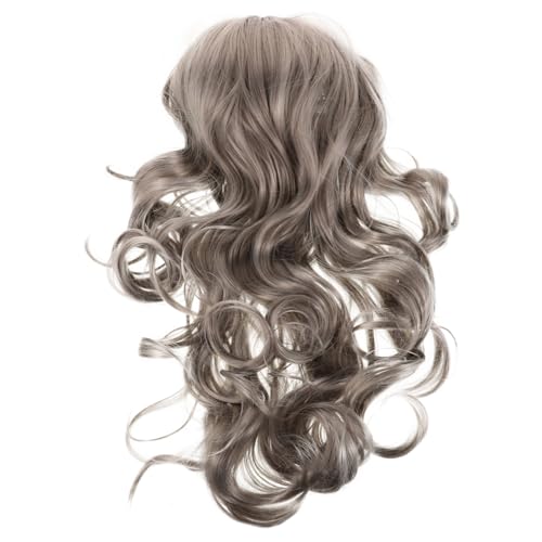 Yardenfun Lange Lockige Damenperücke mit Großen Wellen Hitzebeständig Synthetisches Haar Natürlich Wirkend Stylish Geeignet für Partys Hochzeiten und Bühnenauftritte von Yardenfun