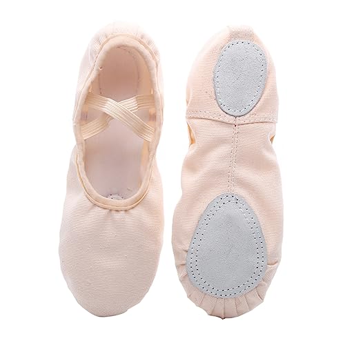 Yardenfun Lecklose Yoga -Schuhe Balletttanzschuhe Rosa Ballettschuhe Ballettfüße Sohle Ballettschuh für Mädchen zehenlos Sneaker für Damen Sportschuhe Damen Hausschuhe Taschenschuhe von Yardenfun