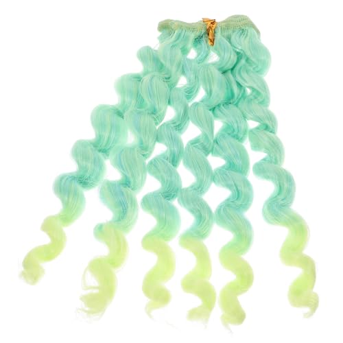 Yardenfun Lifelike Doll Curly Wig Hochtemperaturfaser Perücke Wiederverwendbar Langlebig für Puppen DIY Haarstyling von Yardenfun