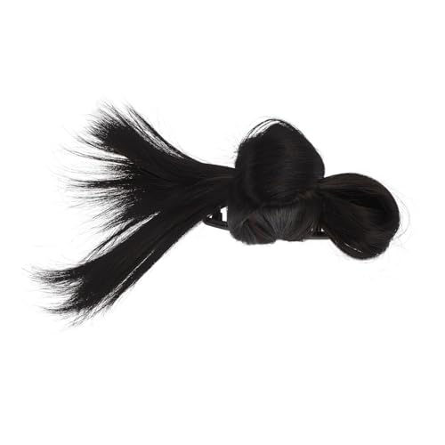 Yardenfun Low Bun Haarklammer Retro Dutt Clip Synthetisches Haarteil für Frauen Natürlicher Look Schneller Styling Helfer Vielseitig für Arbeit und Party Natürliches Schwarz von Yardenfun