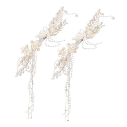 Yardenfun 1 Paar Künstliche Haarspangen Für Hochzeiten Partys Elegante Braut-haar-accessoires Für Frauen Teenager-mädchen von Yardenfun