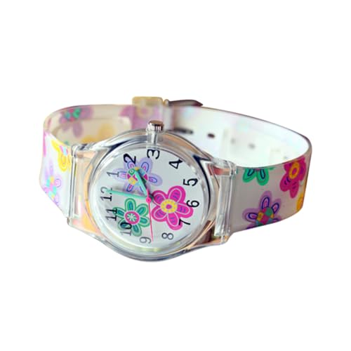 Yardenfun Mädchenuhr Mit Blumendesign – Kinder-Tracker-Uhr – Stilvolle Quarzuhr Für Kinder Und Kleinkinder von Yardenfun