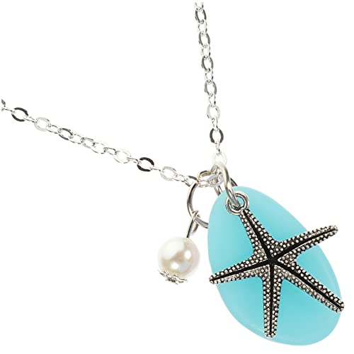 Yardenfun Meeres Themen Halskette mit Muschelpendant Mediterraner Stil Strand Schmuck für Damen für Partys Reisen und Alltag von Yardenfun