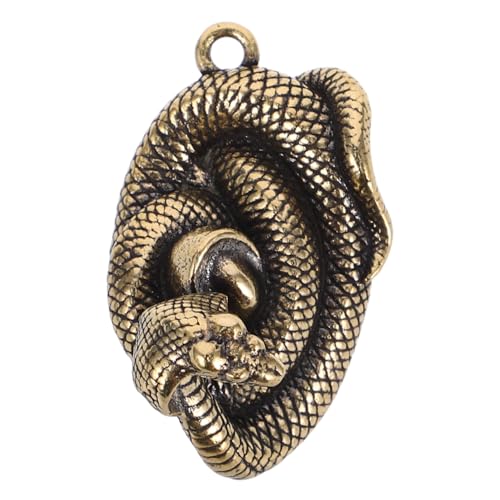 Yardenfun Messing Schlange Figur Jahr der Schlange Chinesisches Tierkreiszeichen Dekor Schlüsselanhänger Anhänger Glücksbringer Vielseitige Feng Shui Skulptur Edle Desktop Deko Yardenfun Messing Schlange Figur Jahr der Schlange Chinesisches Tierkreiszeichen Dekor Schlüsselanhänger Anhänger Glücksbringer Vielseitige Feng Shui Skulptur Edle Desktop Deko von Yardenfun