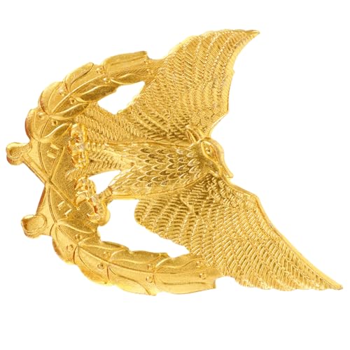 Yardenfun Metall Eagle Anstecknadel Badge Pin für Sicherheitsuniformen Langlebiges Zinklegierung Detaillierte Verarbeitung Dekoratives Abzeichen für Mützen Individuelles Design für von Yardenfun