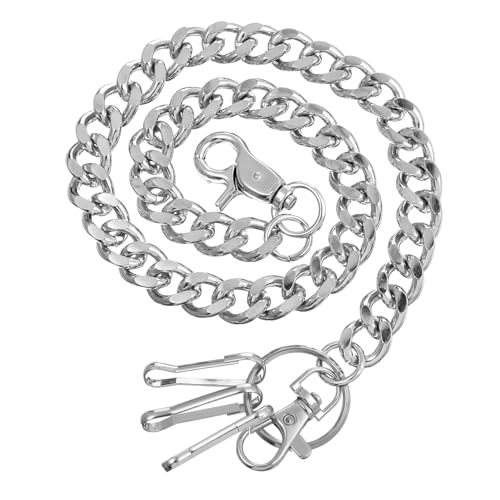 Yardenfun Metall Hosenkette für Männer Frauen Punk Robuste Taschenkette Vielseitig Einsetzbar für Musikfestivals mit Doppelten Verschlüssen Langlebiges Accessoire von Yardenfun