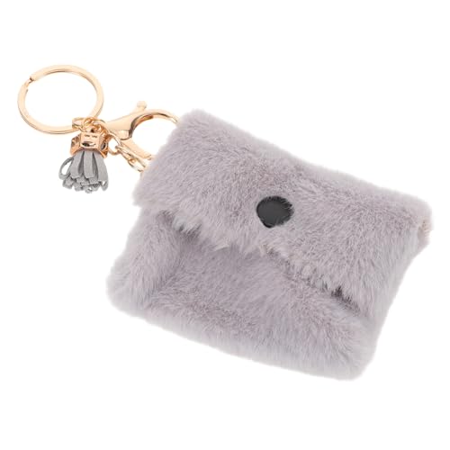 Yardenfun Mini Geldbörse Schlüsselanhänger Niedliche Plüsch Münztasche Kleine Handtasche Für Mädchen Frauen Candyfarben Kompakt Praktisch Reise Organizer von Yardenfun