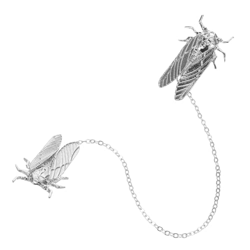 Yardenfun Zikadenbrosche für Herren und Damen Anzug Accessoires Kragennadeln Tiermotiv Vielseitig Einsetzbar für Hemden und Anzüge Sorgfältig Gefertigt von Yardenfun