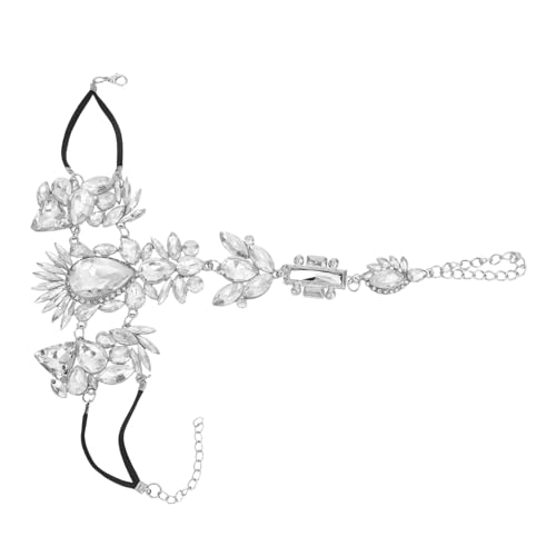 Yardenfun Modische Fußkettchen Modische Halskette Armband Fußkettchen Gliederkette Knöchelkette Funkelnde Körperkette Damen von Yardenfun