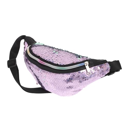 Yardenfun Mermaid Pailletten Bauchtasche Für Damen Stylische Umhängetasche Für Festivals Partys Und Alltag Verstellbare Gürteltasche Mit Glitzerndem Design Regenbogenfarben von Yardenfun
