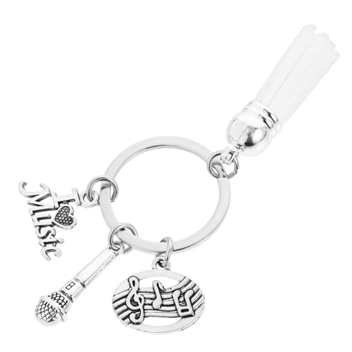 Yardenfun Musikinstrument-schlüsselanhänger Mikrofon Note Creative Friends Robust Und Stilvoll von Yardenfun