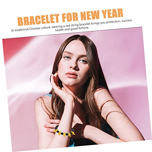 Yardenfun Neujahrs Zodiac Armband Kaninchen Glückssymbol Perlenarmband Damen und Herren Schmuck für Schutz und Wohlstand bei Festen und Alltag von Yardenfun