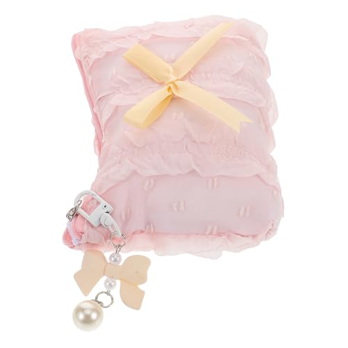 Yardenfun Kosmetiktasche Mit Schleife Reise-Organizer Aus Polyester Mit Reißverschluss Für Damen Großes Make-up-etui Für Täglichen Gebrauch Und Kurztrips von Yardenfun