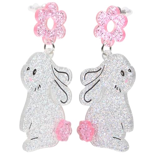 Yardenfun Ohrringe Damen Hängend Leicht Acryl Bunny Statement Schmuck Modisch Festlich Für Frauen von Yardenfun